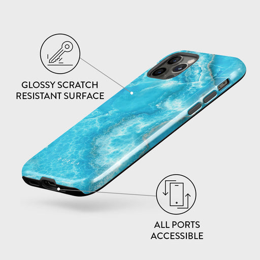 Ocean Waves - Blue iPhone 12 Pro Case 7