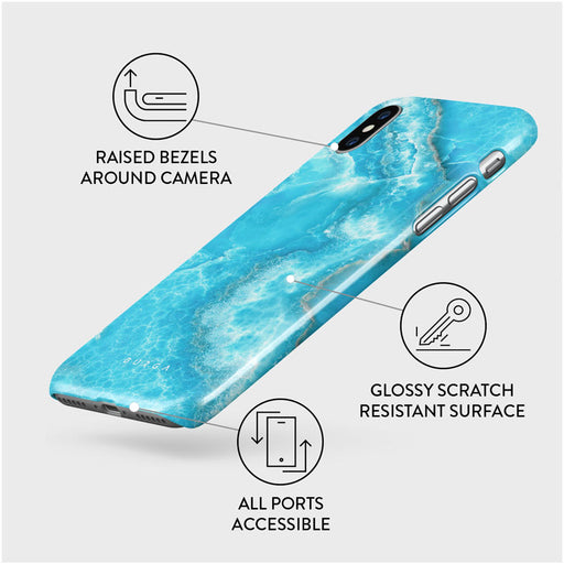 Ocean Waves - Blue iPhone XS Max Case 3
