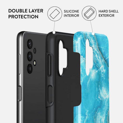 Ocean Waves - Blue Samsung Galaxy A32 5G Case 2