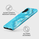 Ocean Waves - Blue Samsung Galaxy A32 5G Case 3
