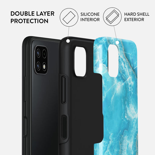 Ocean Waves - Blue Samsung Galaxy A22 5G Case 2