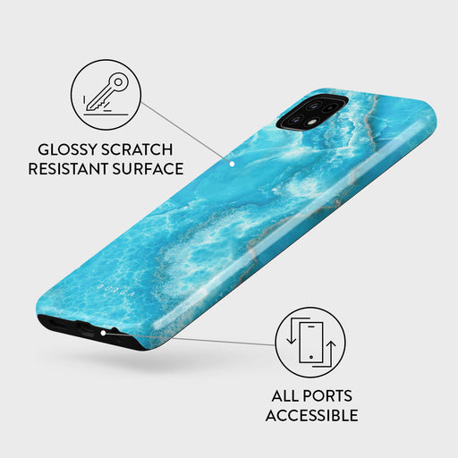 Ocean Waves - Blue Samsung Galaxy A22 5G Case 3
