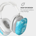 Ocean Waves - Blue AirPods Max Case 3