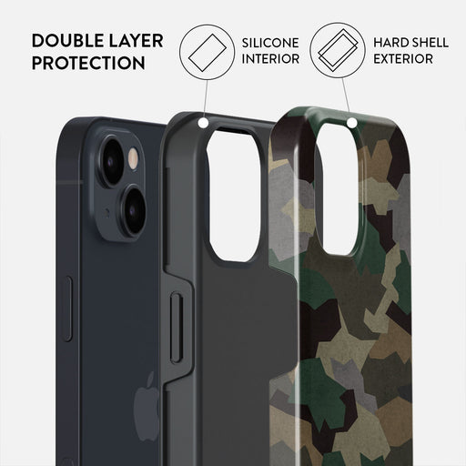 Tropical Green Camo - iPhone 14 Case 6