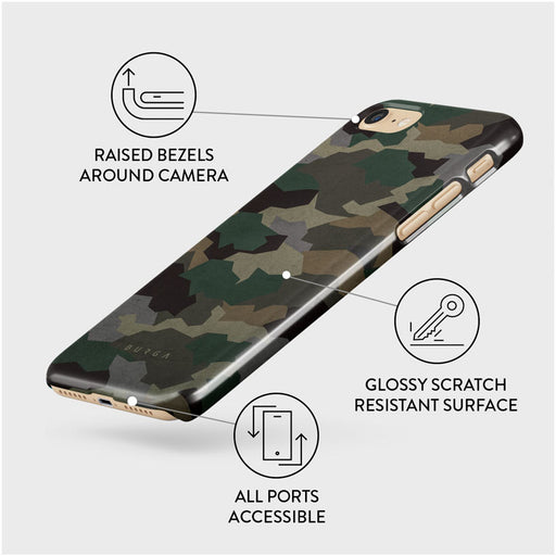 Tropical Green Camo - iPhone SE (2020) Case 3