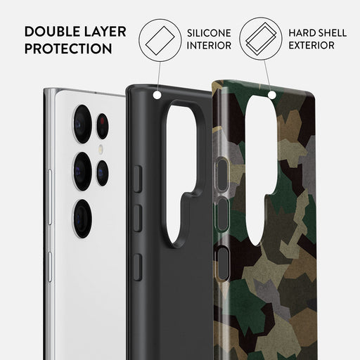 Tropical Green Camo - Samsung Galaxy S22 Ultra Case 6