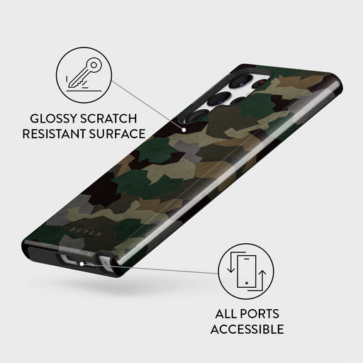 Tropical Green Camo - Samsung Galaxy S22 Ultra Case 7