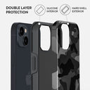 Night Black Camouflage - iPhone 13 Mini Case 6