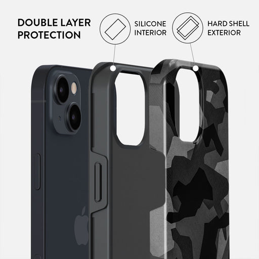Night Black Camouflage - iPhone 13 Mini Case 6