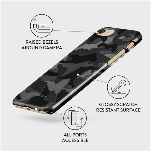 Night Black Camouflage - iPhone 7 / iPhone 8 Case 3