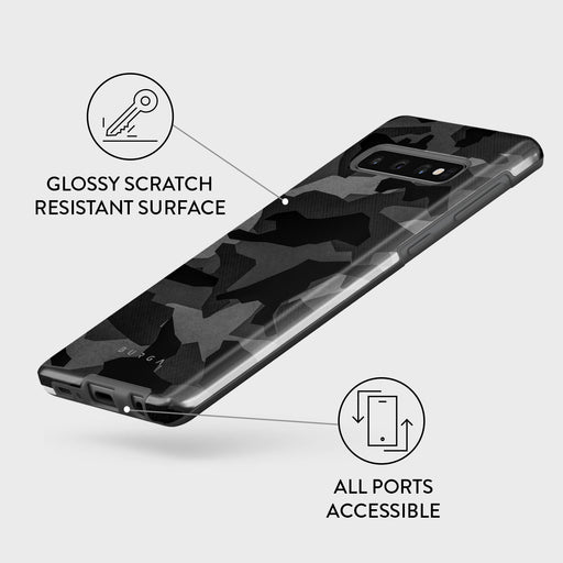 Night Black Camouflage - Samsung Galaxy S10 4G Case 7