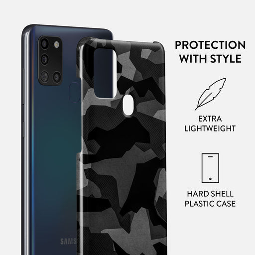 Night Black Camouflage - Samsung Galaxy A21s 4G Case 2