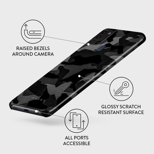 Night Black Camouflage - Samsung Galaxy A21s 4G Case 3