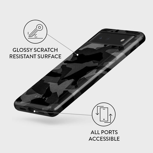 Night Black Camouflage - Google Pixel 6 Case 3
