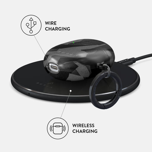 Night Black Camouflage - Google Pixel Buds A Case 3