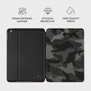 Night Black Camouflage - iPad Mini 7.9 (5th Gen) Case 3