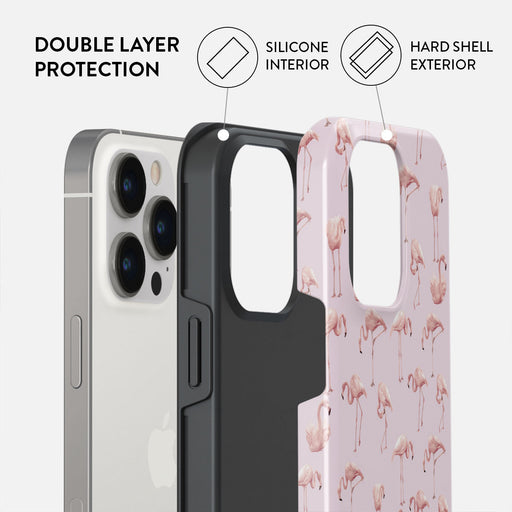 Nostalgic Pink - Flamingos iPhone 14 Pro Case 6