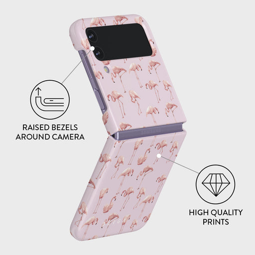 Nostalgic Pink - Flamingos Samsung Galaxy Z Flip 4 Case 3