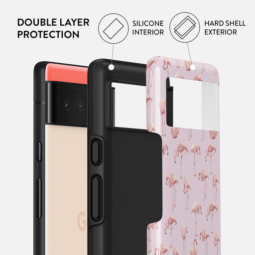 Nostalgic Pink - Flamingos Google Pixel 6a Case 2
