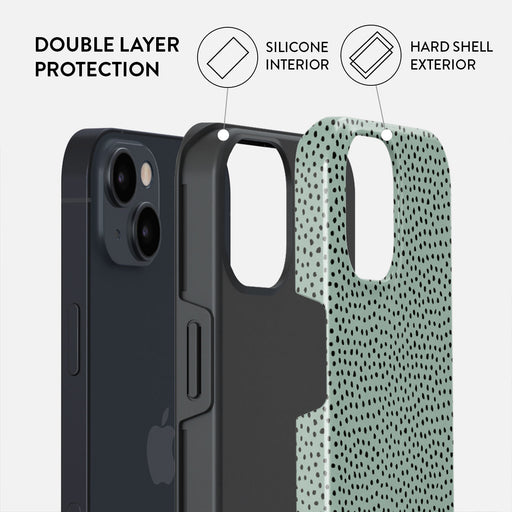Mint Gelato - Dots iPhone 13 Mini Case 6