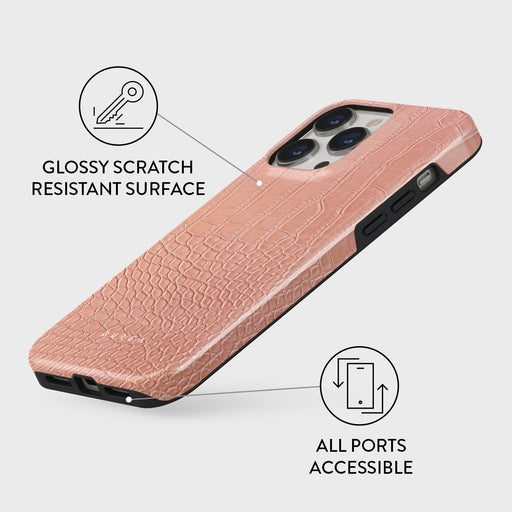 Pink Croco - iPhone 13 Pro Case 7