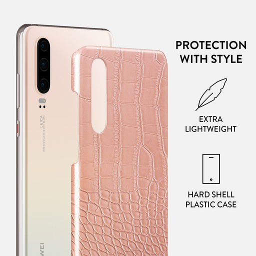 Pink Croco - Huawei P30 Case 2