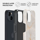 Vanilla Sand - Marble iPhone 14 Plus Case 6