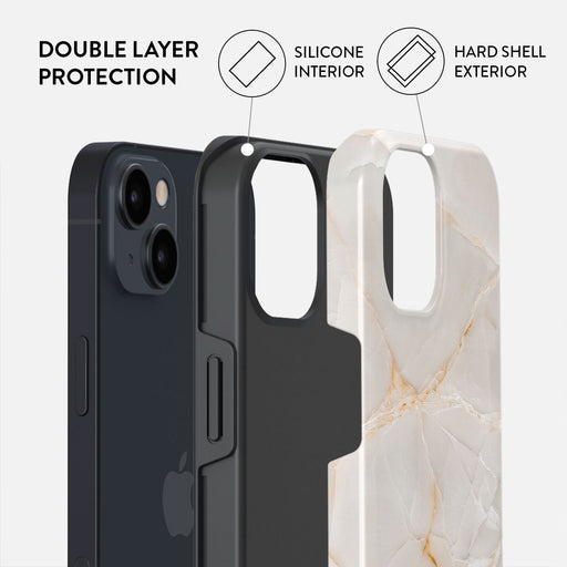 Vanilla Sand - Marble iPhone 14 Plus Case 6
