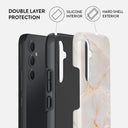 Vanilla Sand - Marble Samsung Galaxy A34 Case 2