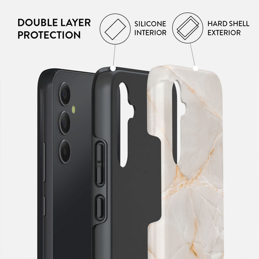 Vanilla Sand - Marble Samsung Galaxy A34 Case 2