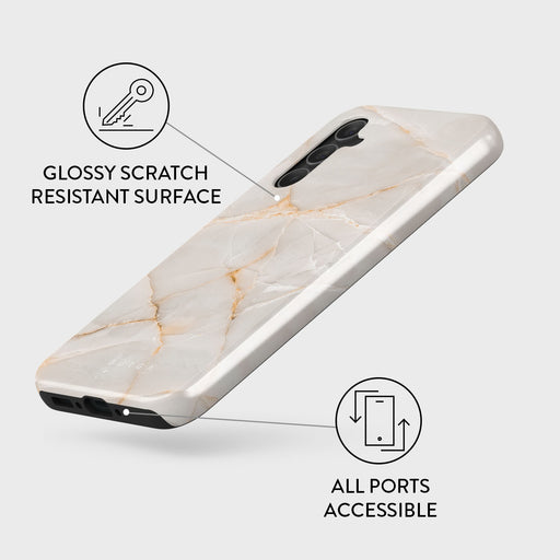 Vanilla Sand - Marble Samsung Galaxy A34 Case 3