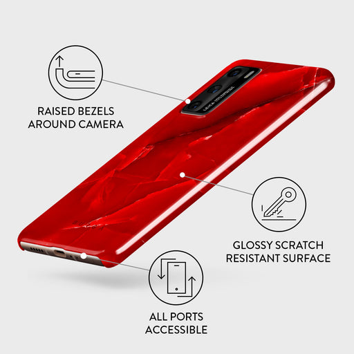 Wild Blaze - Red Huawei P40 Case 3
