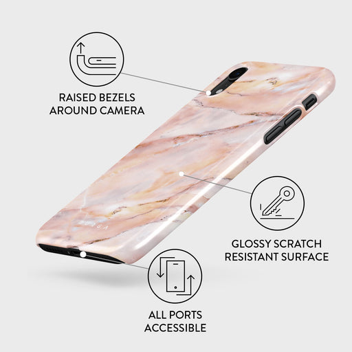 Morning Sunshine - Pastel Marble iPhone XR Case 3