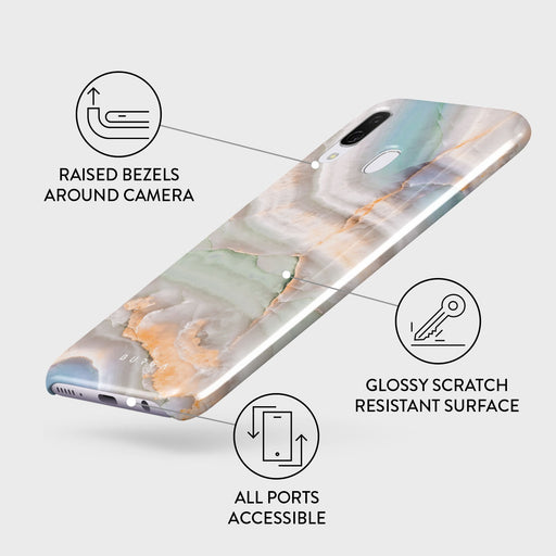 Pastel Hues - Colorful Marble Samsung Galaxy A40 Case 3