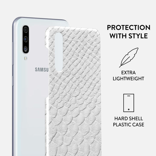 Glacial Desert - White Snakeskin Samsung Galaxy A50 Case 2