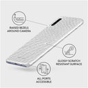 Glacial Desert - White Snakeskin Samsung Galaxy A50 Case 3