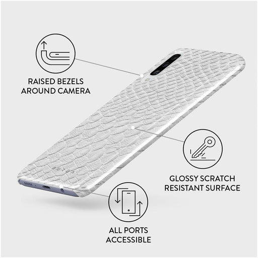 Glacial Desert - White Snakeskin Samsung Galaxy A50 Case 3