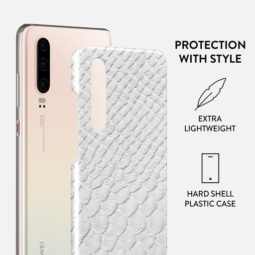 Glacial Desert - White Snakeskin Huawei P30 Case 2