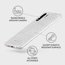 Glacial Desert - White Snakeskin Huawei P30 Pro Case 3