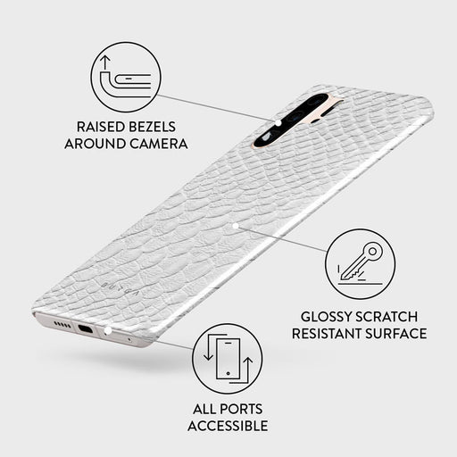 Glacial Desert - White Snakeskin Huawei P30 Pro Case 3