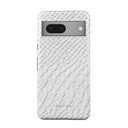 Glacial Desert - White Snakeskin Google Pixel 7a Case 1