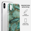 Ubud Jungle - Turquoise iPhone XS Max Case 2