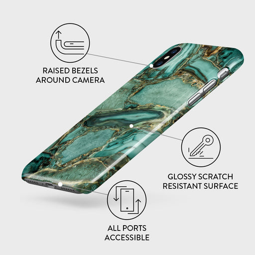 Ubud Jungle - Turquoise iPhone XS Max Case 3