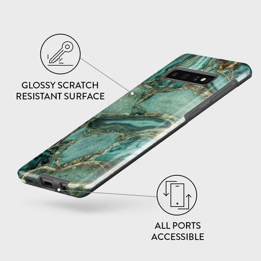 Ubud Jungle - Turquoise Samsung Galaxy S10 4G Case 7