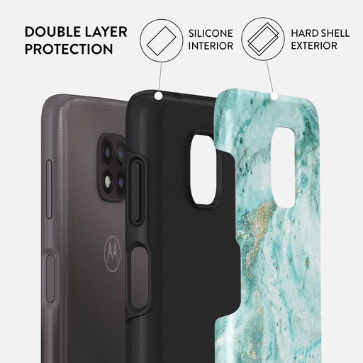 Uluwatu Waves - Teal Motorola Moto G Power 2021 Case 2