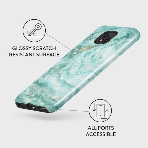 Uluwatu Waves - Teal Motorola Moto G Power 2021 Case 3