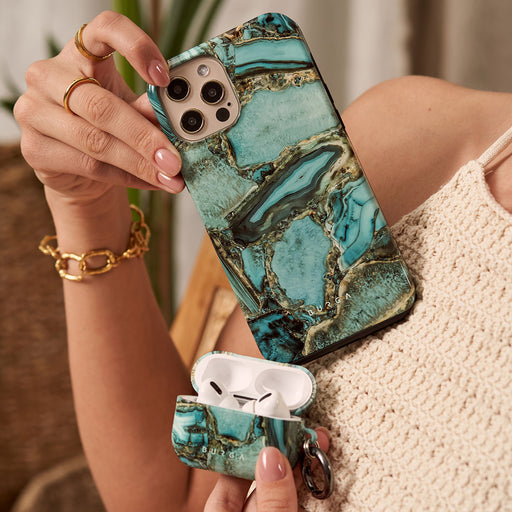 Ubud Jungle - Turquoise iPhone 12 Pro Case 27