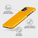 Canary Yellow - Snake Skin iPhone 12 Pro Max Case 3