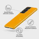Canary Yellow - Snake Skin Samsung Galaxy S21 Ultra Case 3