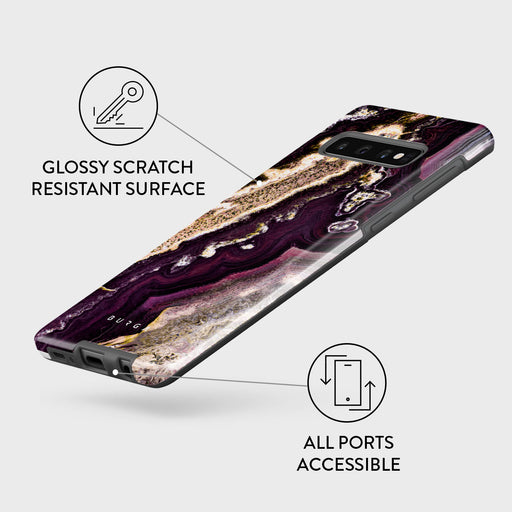 Purple Skies - Marble Samsung Galaxy S10 4G Case 7